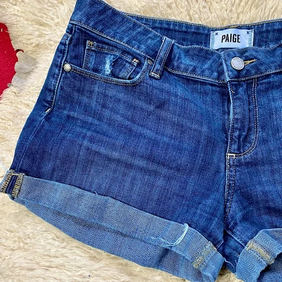 PAIGE DENIM JIMMY JIMMY SHORTS - Picture 6 of 9